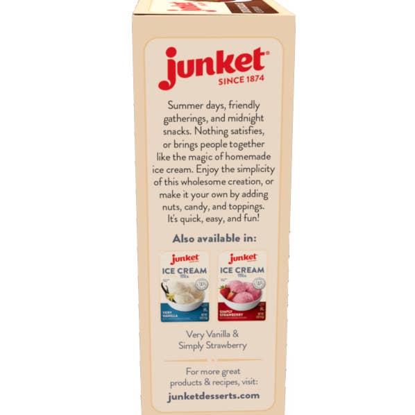 Junket Desserts – Engroshandel Is/sorbet – Hollandsk Chokolade Ice Cream Mix (sag af 12)