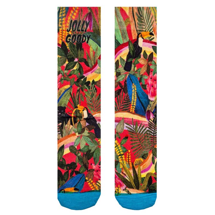 Jungle Animal Socks – Wild Style with a Tropical Twist for wholesale by Jolly Goody