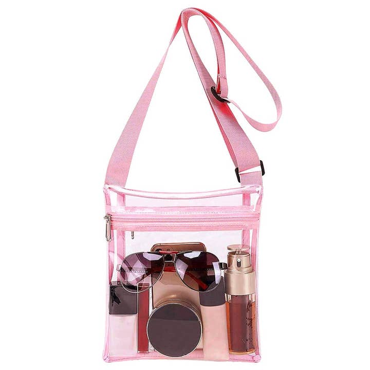 Cap Zone - Vendita all'ingrosso Borsa a tracolla - Donna - Grande Borsa a Tracolla Trasparente Resistente Morbida in TPU per Concerti9