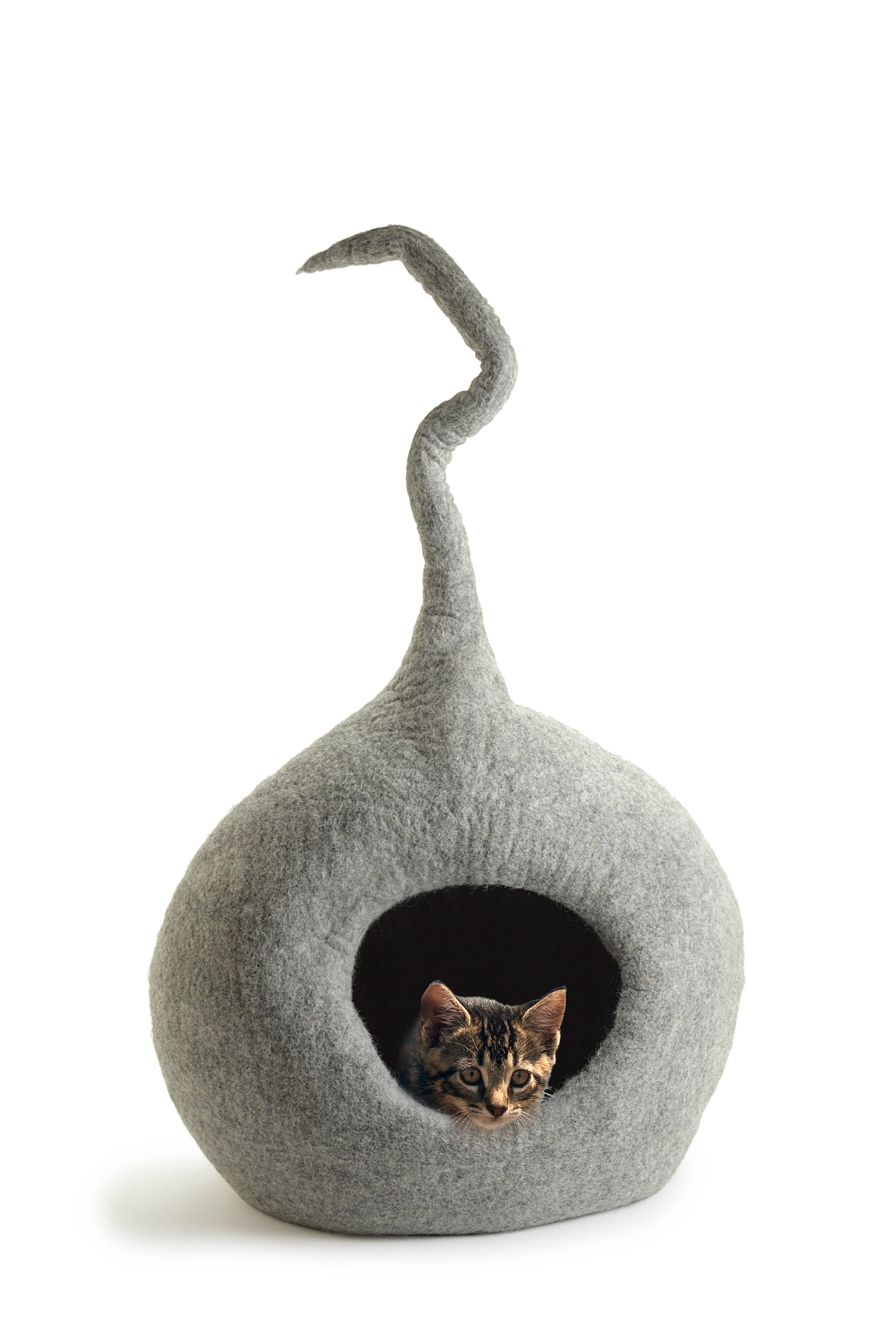 CBC DESIGNS – Großhandel Haustierhöhle – Katze/Hund – CBC Pets Einzigartiges Katzenhöhlenbett Groß – 100 % Wollfilz, handgefertigt0