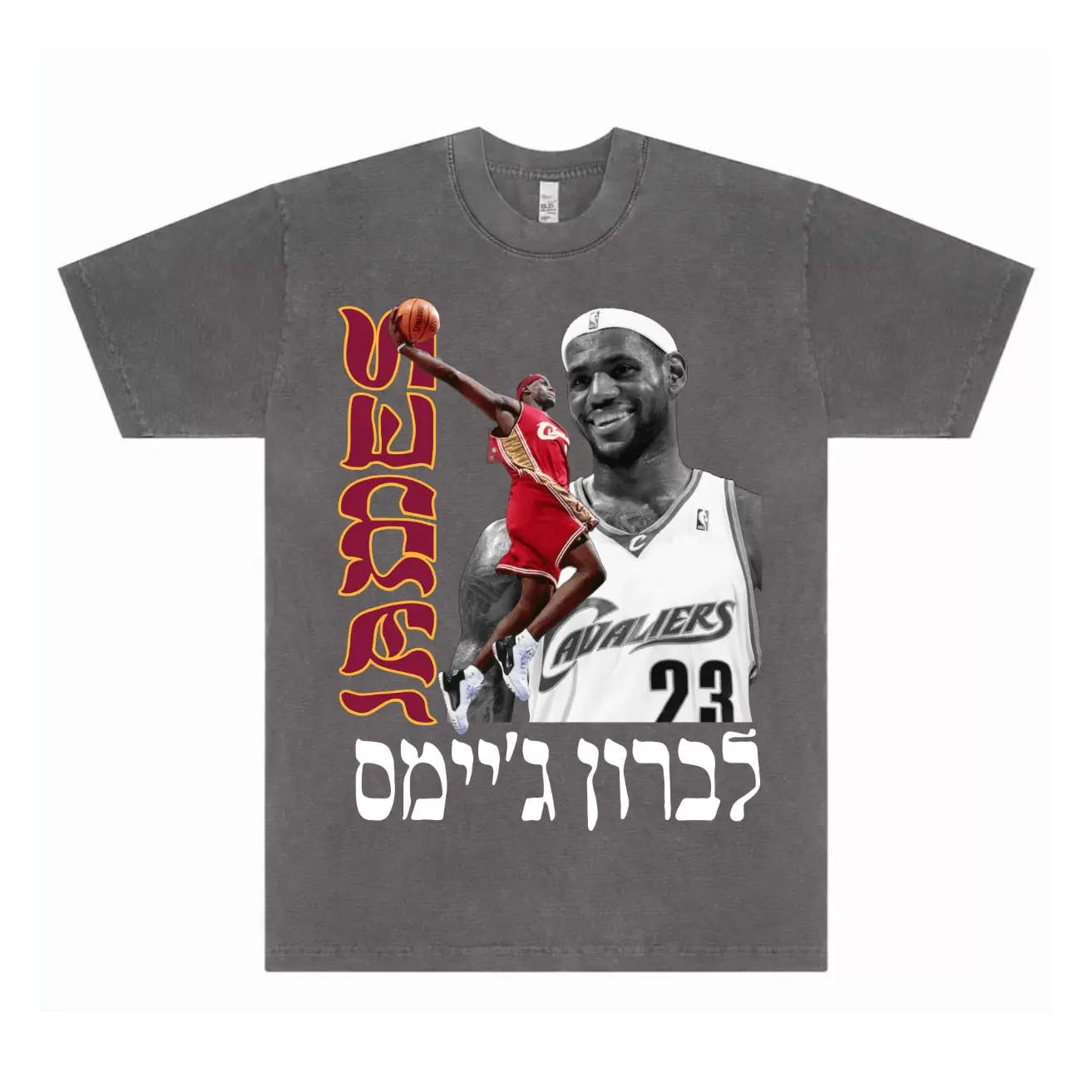 Hamsa Club – wholesale Screen printed t-shirt – unisex – LEBRON TEE (CLE)0