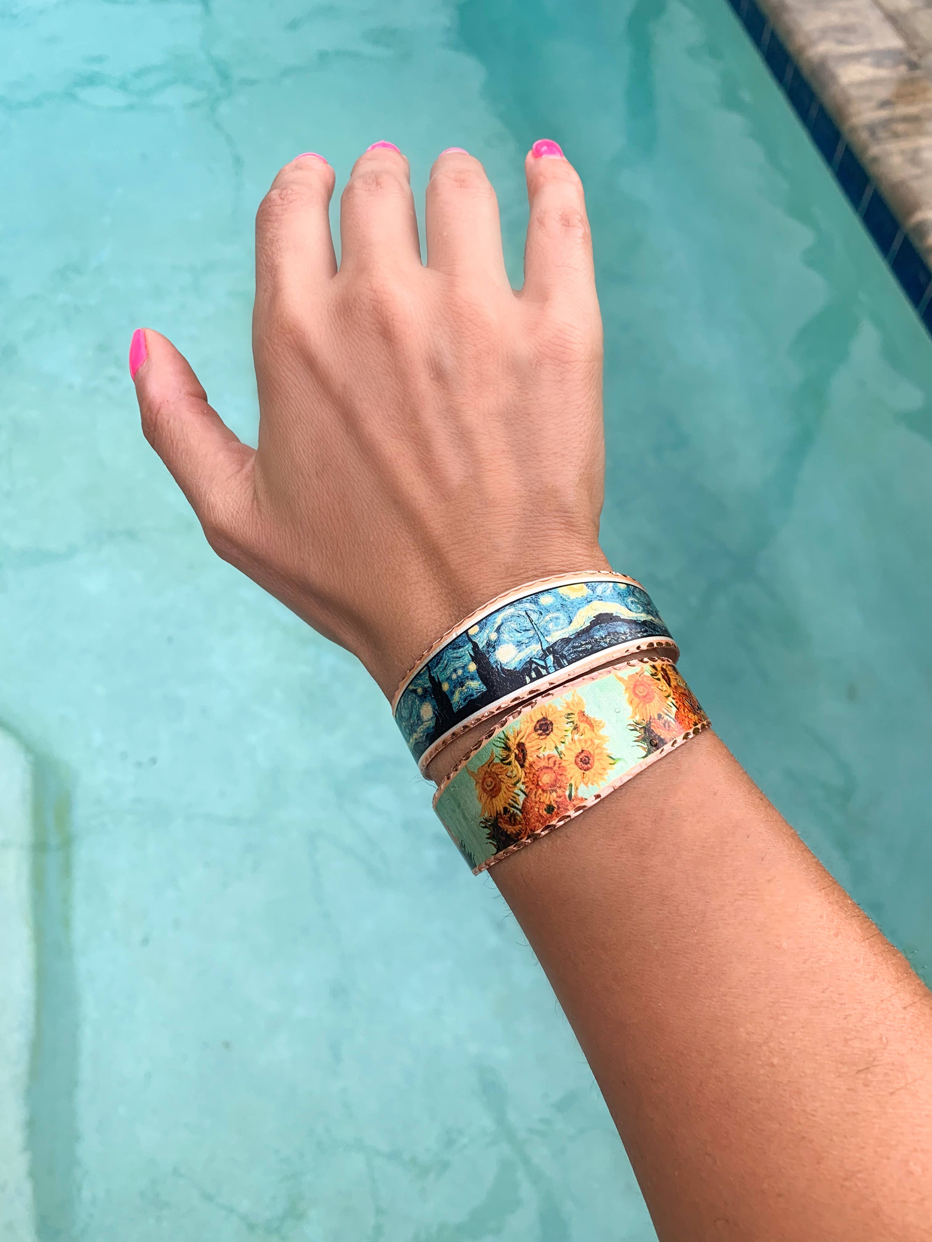 COPPER ARTS INC. - Wholesale Cuff Bracelet - BVG 02 Van Gogh Starry Night Bracelet1