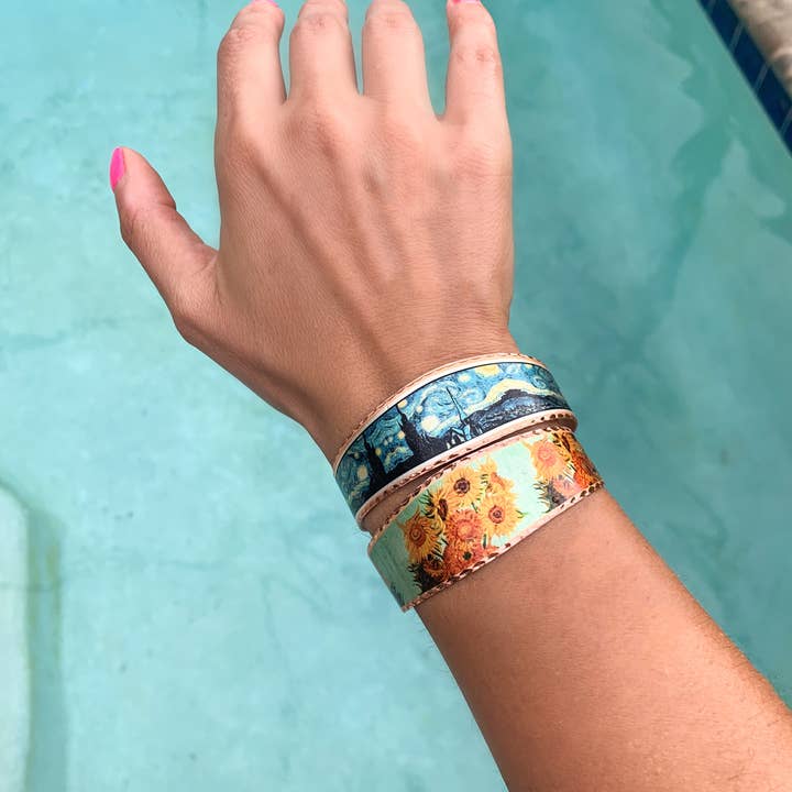 COPPER ARTS INC. - Wholesale Cuff Bracelet - BVG 02 Van Gogh Starry Night Bracelet1