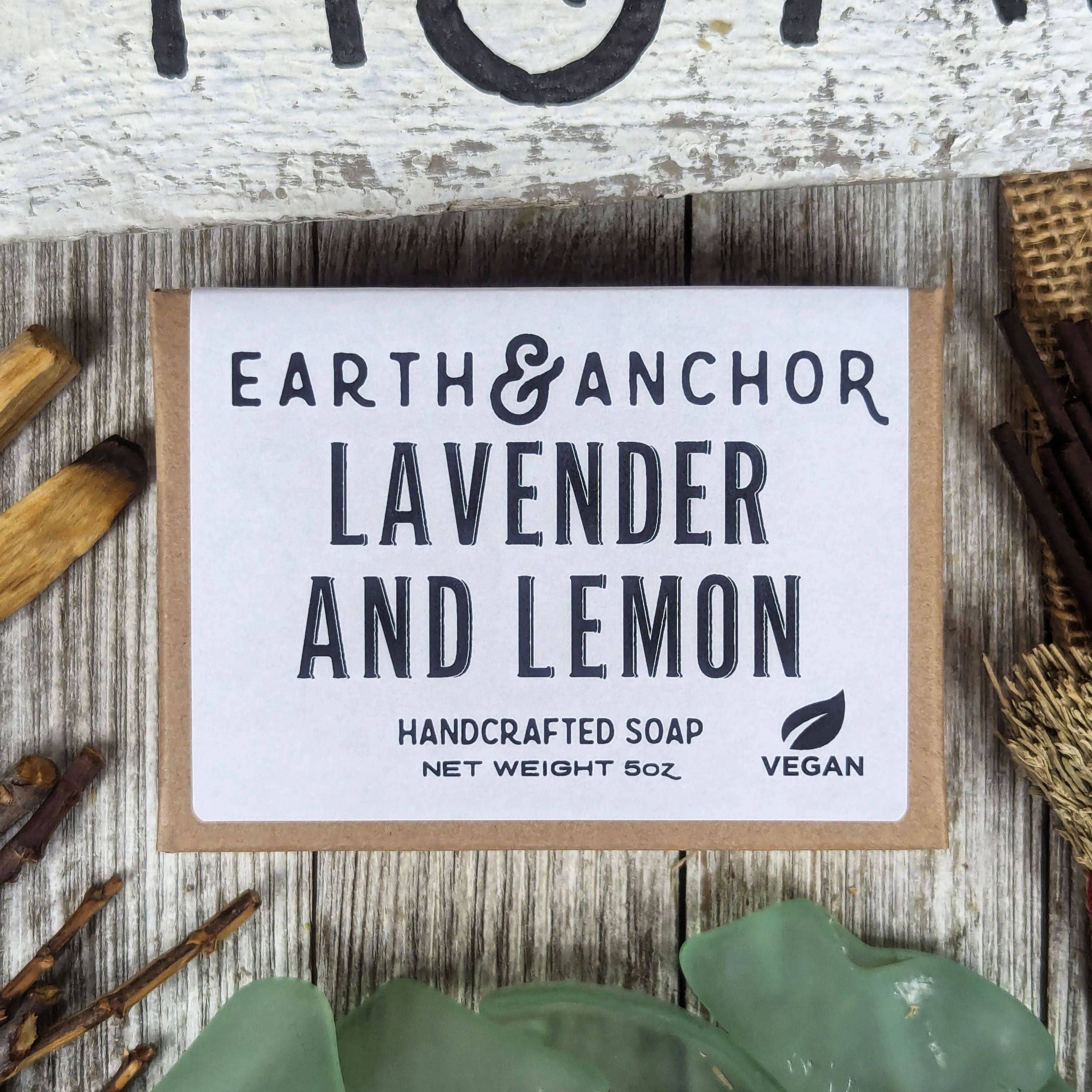 Earth & Anchor Soap Co. - Wholesale Bar Soap - Lavender & Lemon Handcrafted Vegan Soap