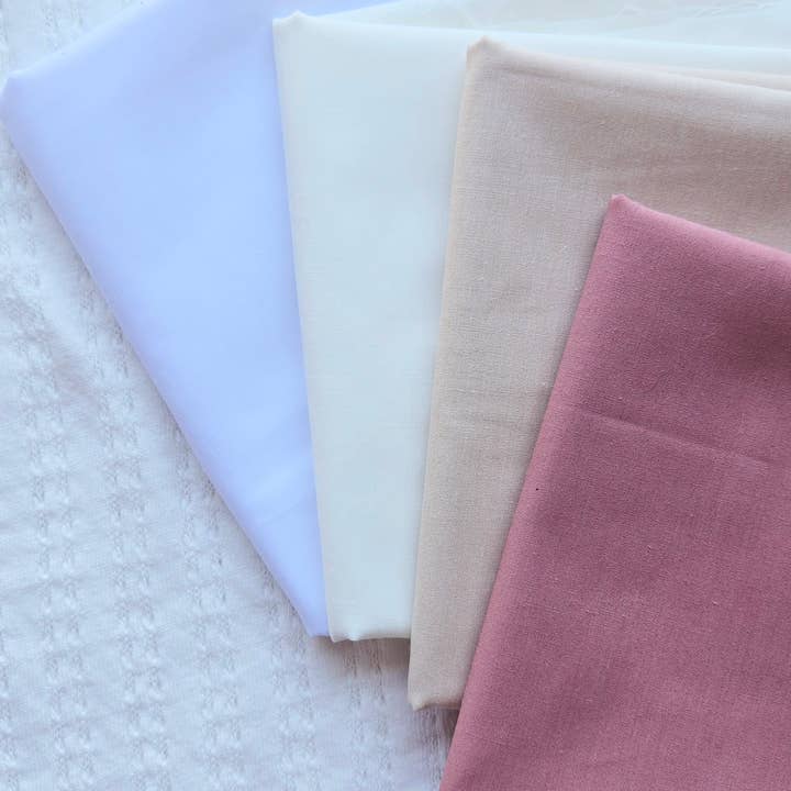 Revival Bow Co. - Wholesale Hair Bow - Baby - Mini Pinwheel Bow on Headband • Vanilla Cream • Fabric Bow3