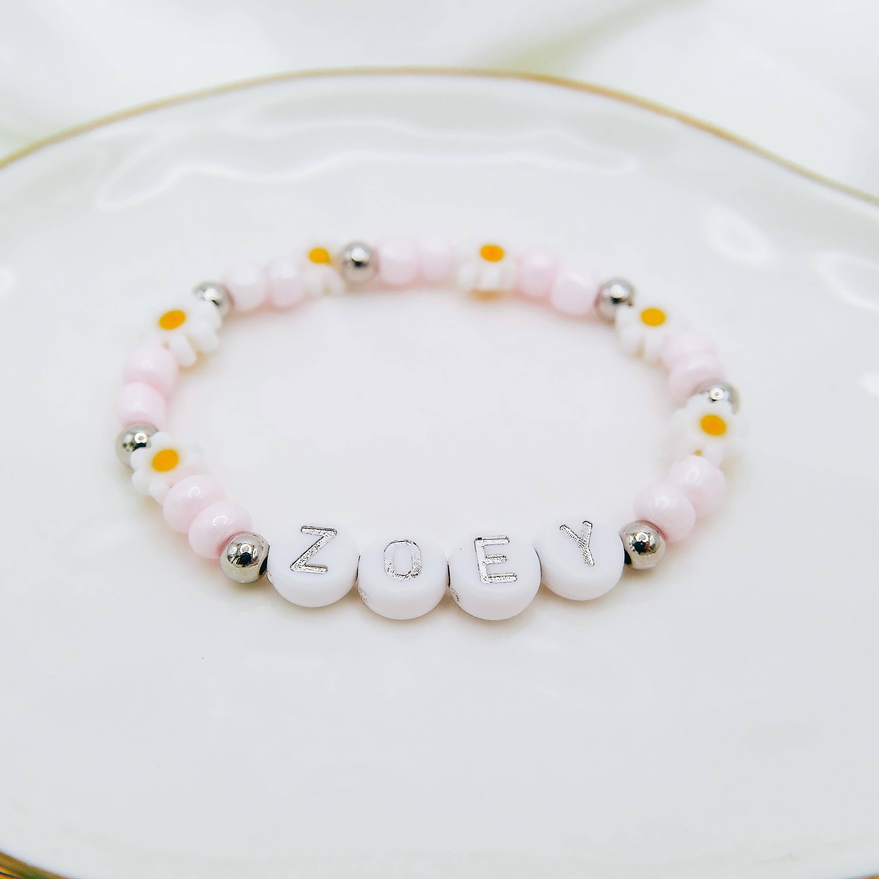 Avy + Tay - Wholesale Beaded Bracelet - BEADED DAISY WORD BRACELET0