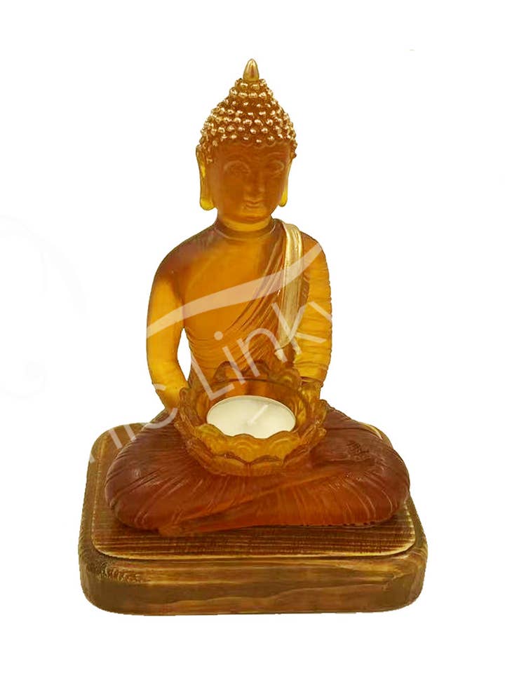 PORTAVELAS, LUZ LED ÁMBAR DE BUDA, 5.90 PULGADAS DE ANCHO X 4.70 PULGADAS DE PROFUNDIDAD X 7 para venta al por mayor de Oceanic Linkways Inc