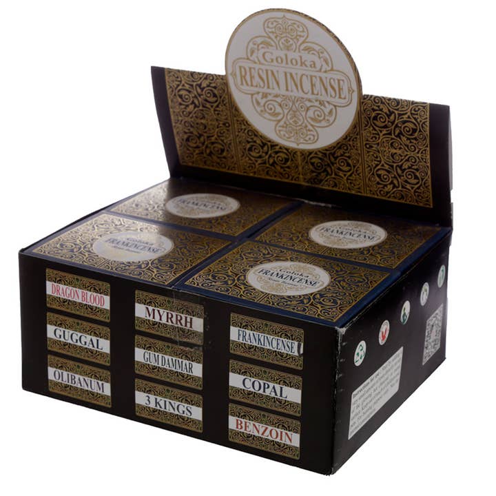 Puckator Ltd – wholesale Incense – Goloka Incense Resin Frankincense 30g