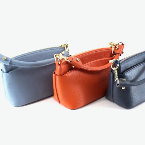 Borsa a tracolla in pelle a doppio trasporto PL26004 per la vendita all'ingrosso da parte di Pretty Persuasions