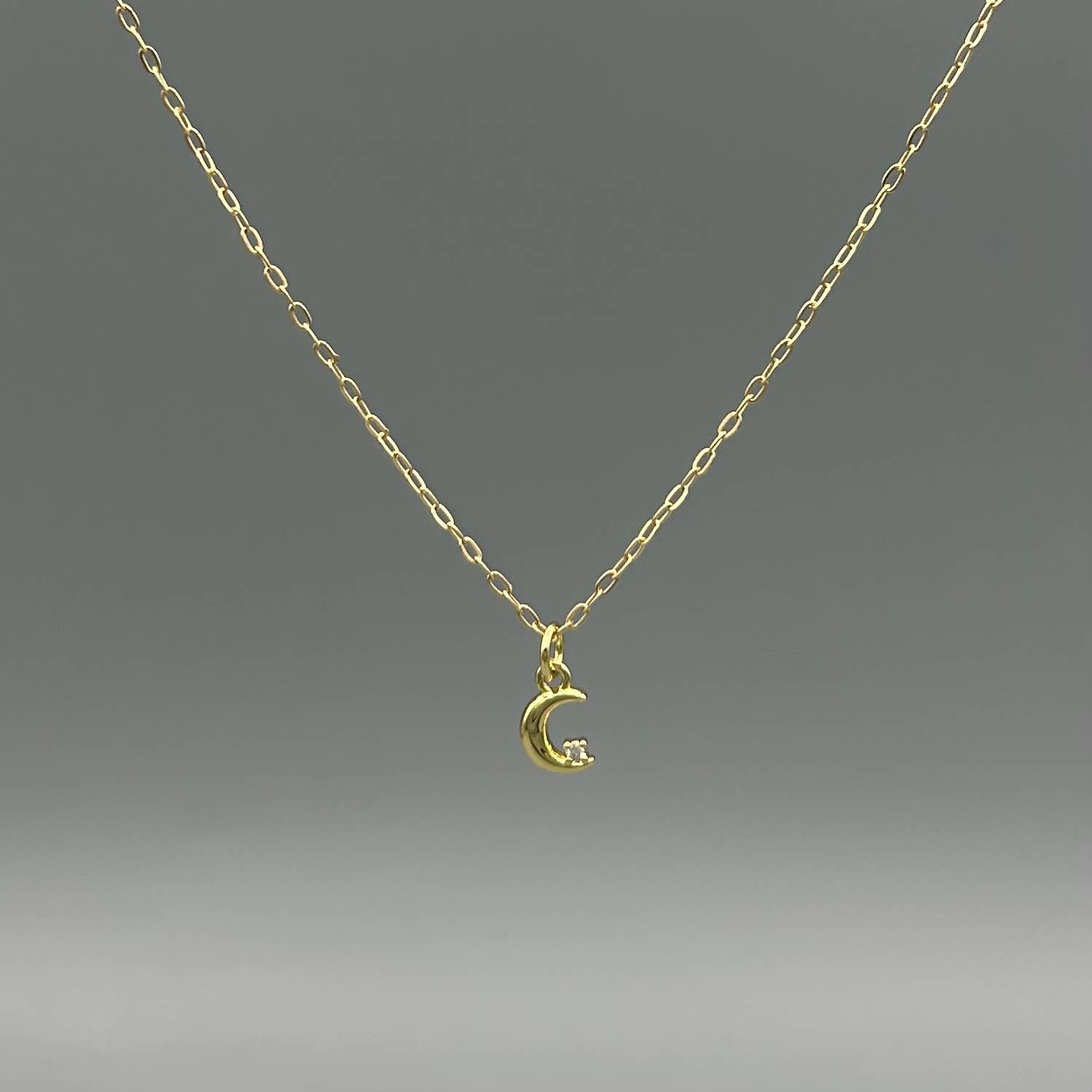 Something Silver - Wholesale Pendant/Charm Necklace - Celestial Crescent Moon Necklace