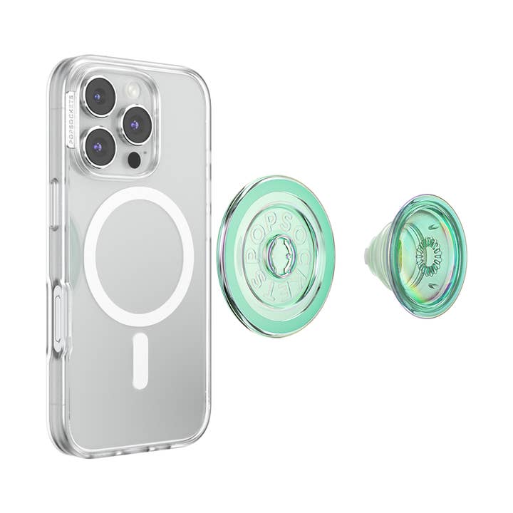 PopSockets - Wholesale Phone Grip - PopSockets MagSafe Iridescent Turq3