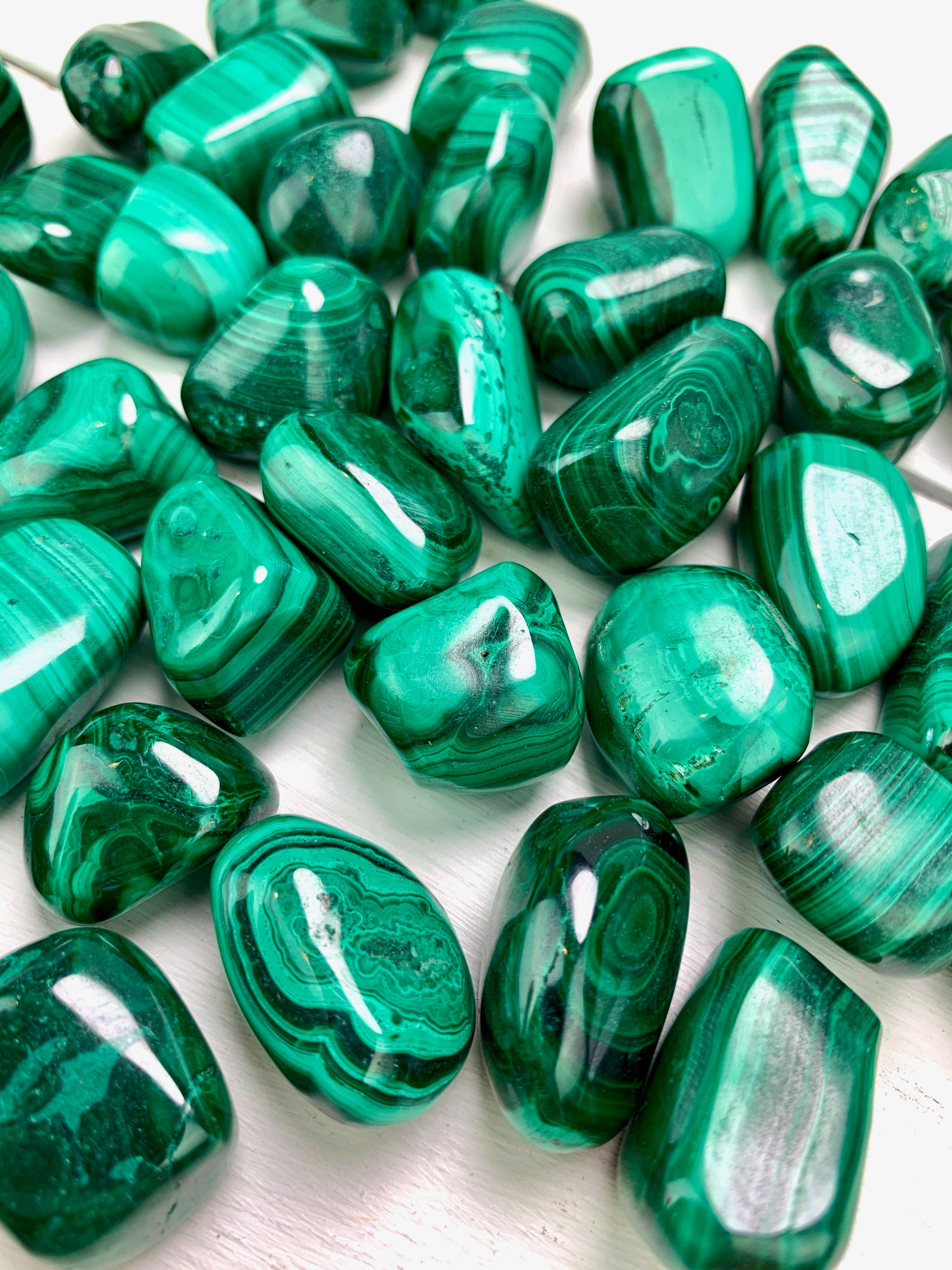 Crystal Vibes Inc. - Wholesale Spiritual Stone/Crystal - Malachite Tumbled Stone0