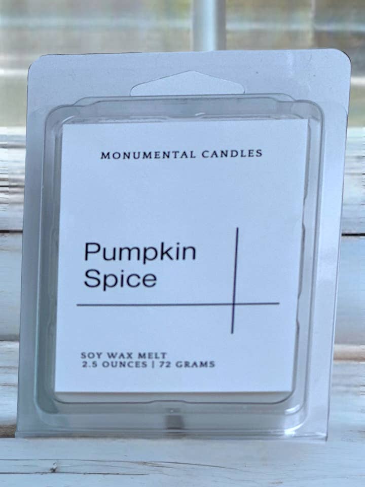 Pumpkin Spice Wax Melt for wholesale by Monumental Candles LLC