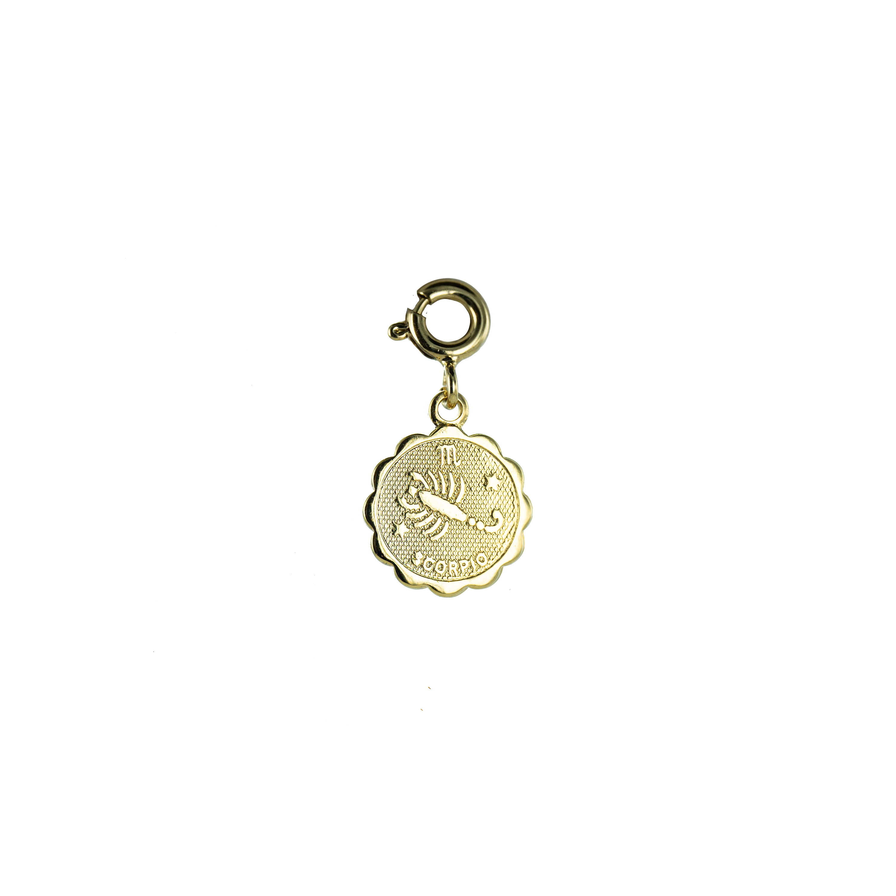 Bijoux Fabrication Française - Wholesale Individual Charm/Pendant - Removable Medal/Charm - 18K Gold - Astrological Sign3
