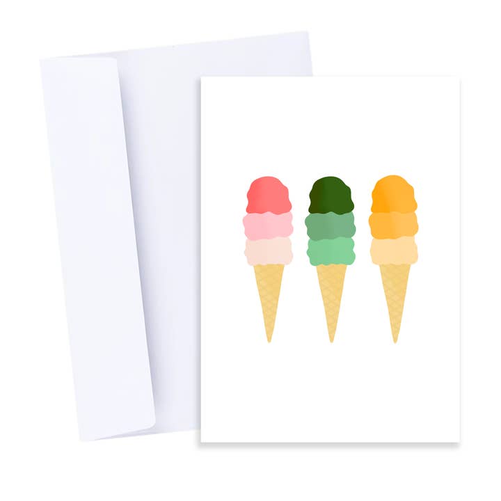 Ice Cream Card - Fun Kids Happy Birthday Thank You Note Card and other Purchase Wholesale icebreaker pop. Free Returns & Net 60 Terms on Faire trending on Faire.