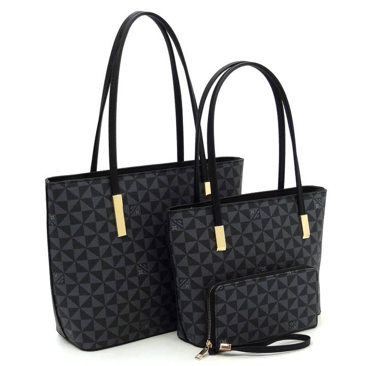 M&M HANDBAGS, LLC. - Wholesale Tote Bag - Women's - PM2669 Monogrammed 3-in-1 Tote