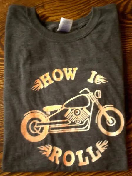 How I Roll-motorcycle - Artist's Choice for wholesale by Taproot Tees