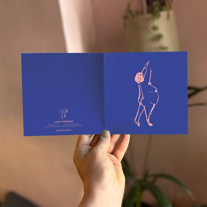 Laura Pomarius - Wholesale Everyday Greeting Card - Nude Dancer - A Unique Body Positive Greeting Card1