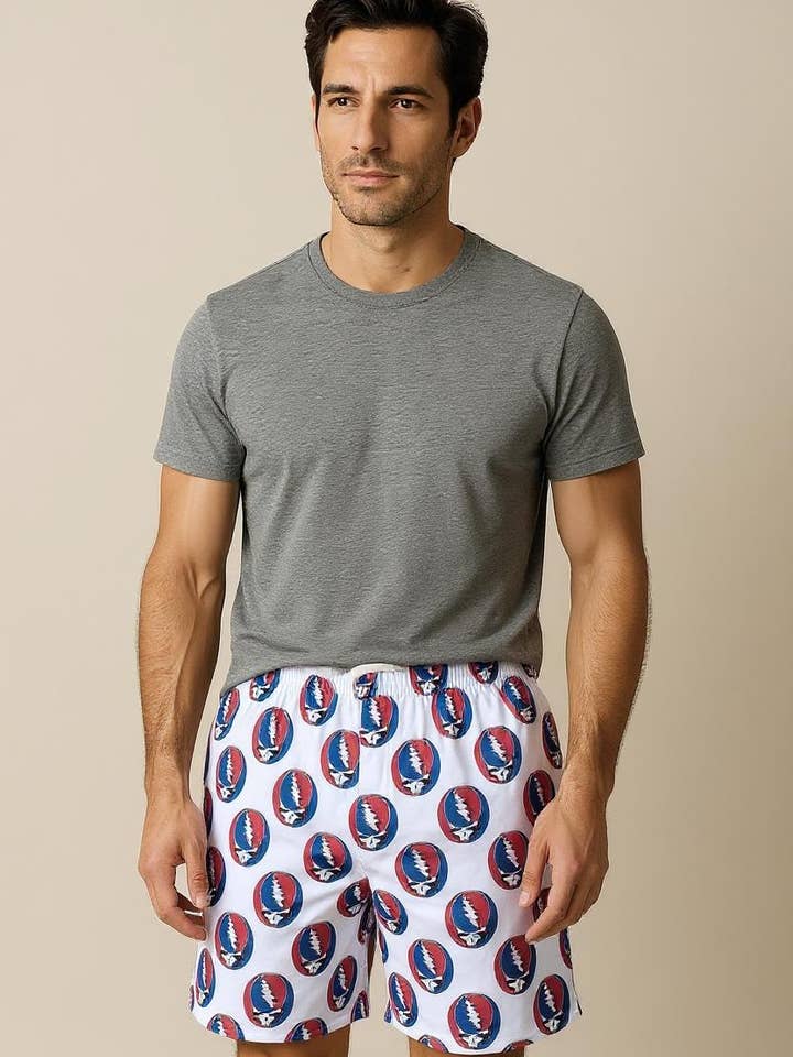 Official Store - Wholesale Underwear – Men's - Grateful Dead - Steal Your Face Men's Boxer Shorts1