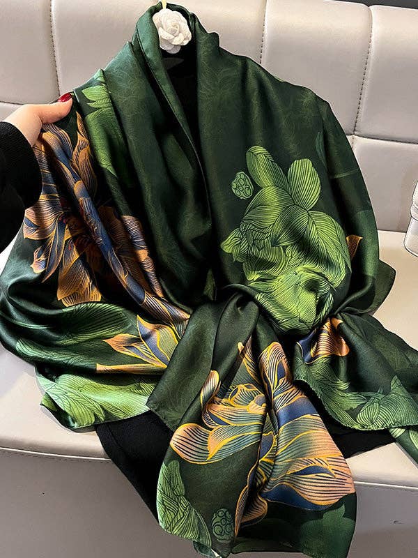 Sheer Trend - Vente Écharpe – femme - Châle et écharpe transparents à imprimé floral2