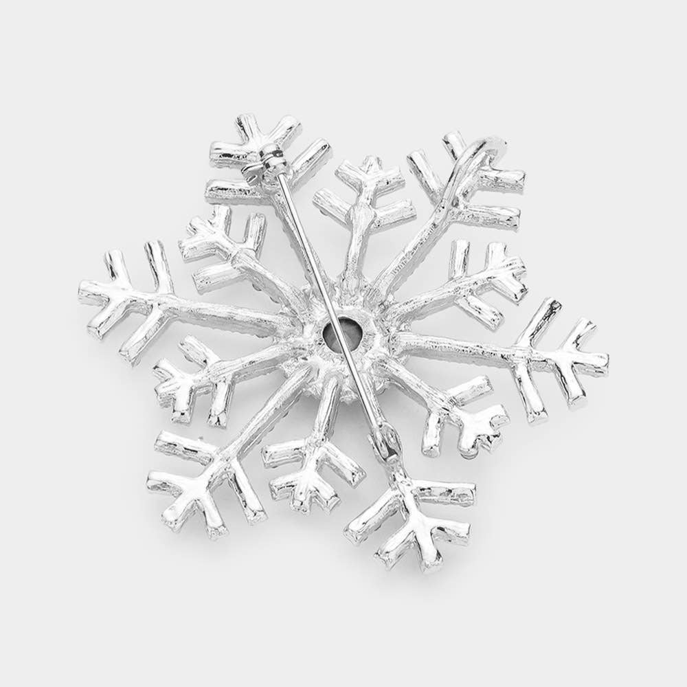 Sensibling Corp. – wholesale Brooch – Crystal Pave Snowflake Pin Brooch / Pendant4