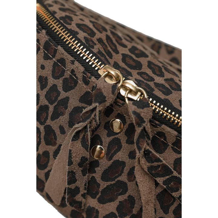 Cherry Paris – wholesale Midjeväska - Dam – NELLY LEOPARD midjeväska i leopardmönstrad mocka - 4061B14