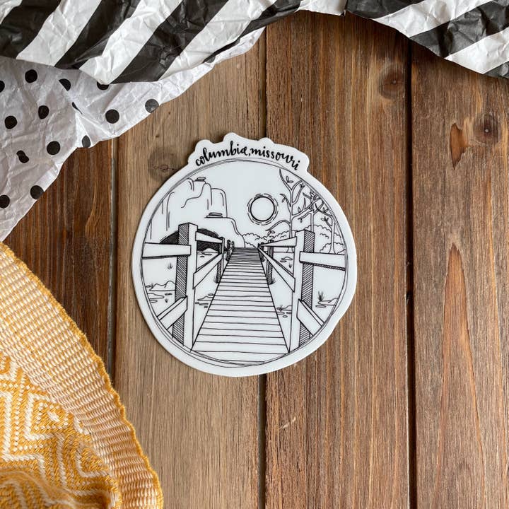 DoodleStation - Wholesale Sticker - Columbia, Missouri Landmarks - Vinyl Stickers2
