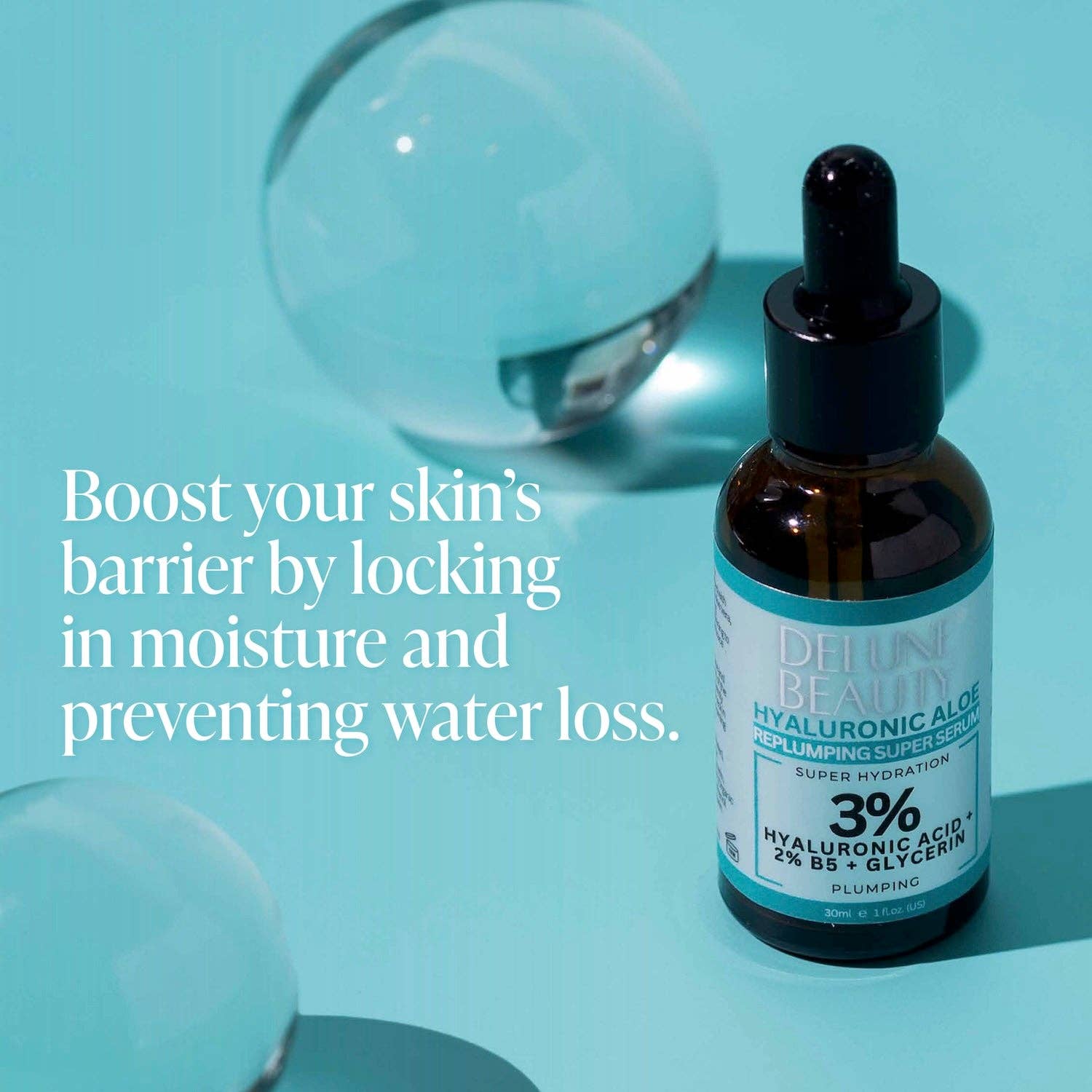 Delune - Wholesale Facial Serum/Concentrate - 3% Hyaluronic Aloe B5 Face Serum6