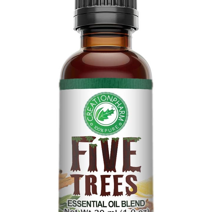 Creation Farm Inc – wholesale Essential oil – Five Trees Essential Oil Blend Cinnamon Clove Eucalyptus Rosemary Lemon Frankincense Pure Multi Purpose Aromatherapy Oil2