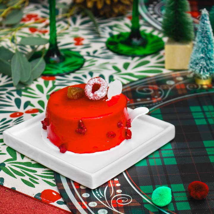 Emily Evans - Wholesale Placemat - Metal Christmas Rock Charger Plate - Green Tartan2