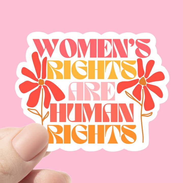 Autocollant Les droits des femmes sont des droits humains, féminisme et égalité pour la vente par Chlo Ranae Co