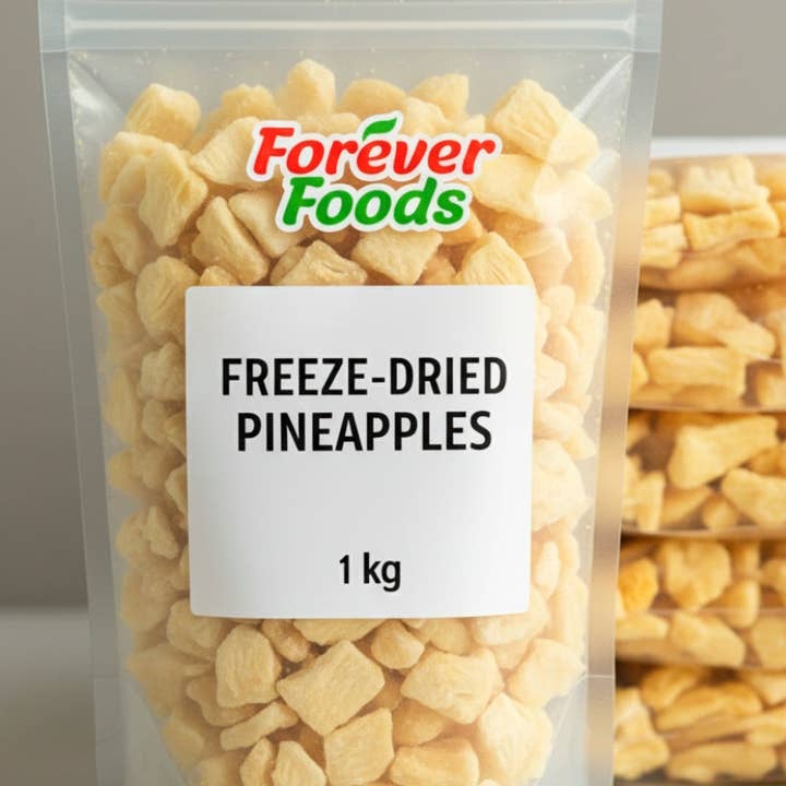 Forever Foods - Wholesale Dried/dehydrated fruit - Freeze Dried Pineapples0