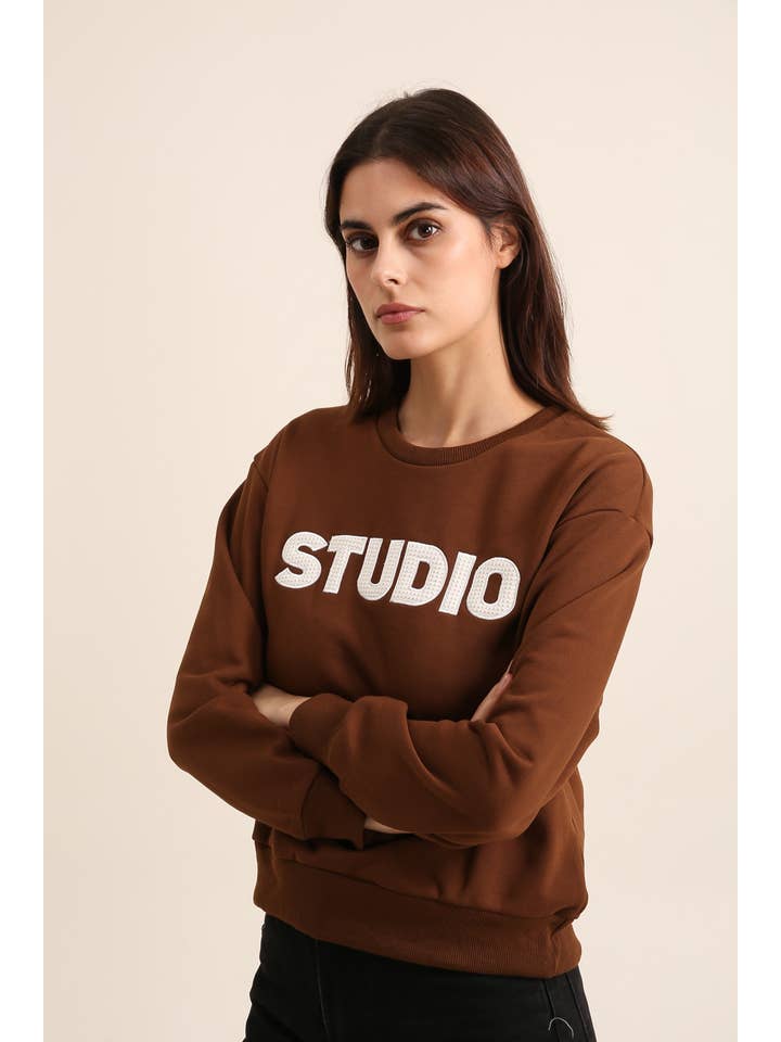 Daphnea - Wholesale Sweatshirt - Women's - 31859 “STUDIO” SWEATSHIRT2