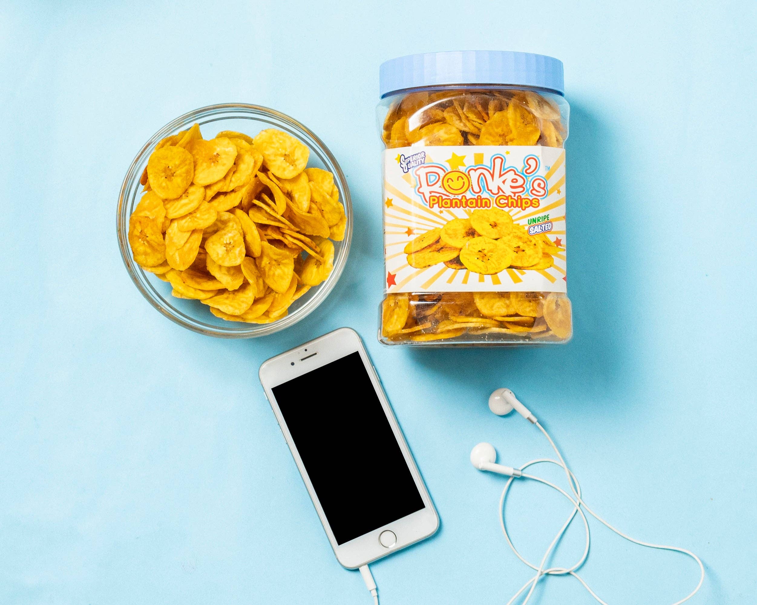 RONKE'S PLANTAIN CHIPS - Wholesale Chips - Unripe Green Plantain Chips (Lightly Salted)2