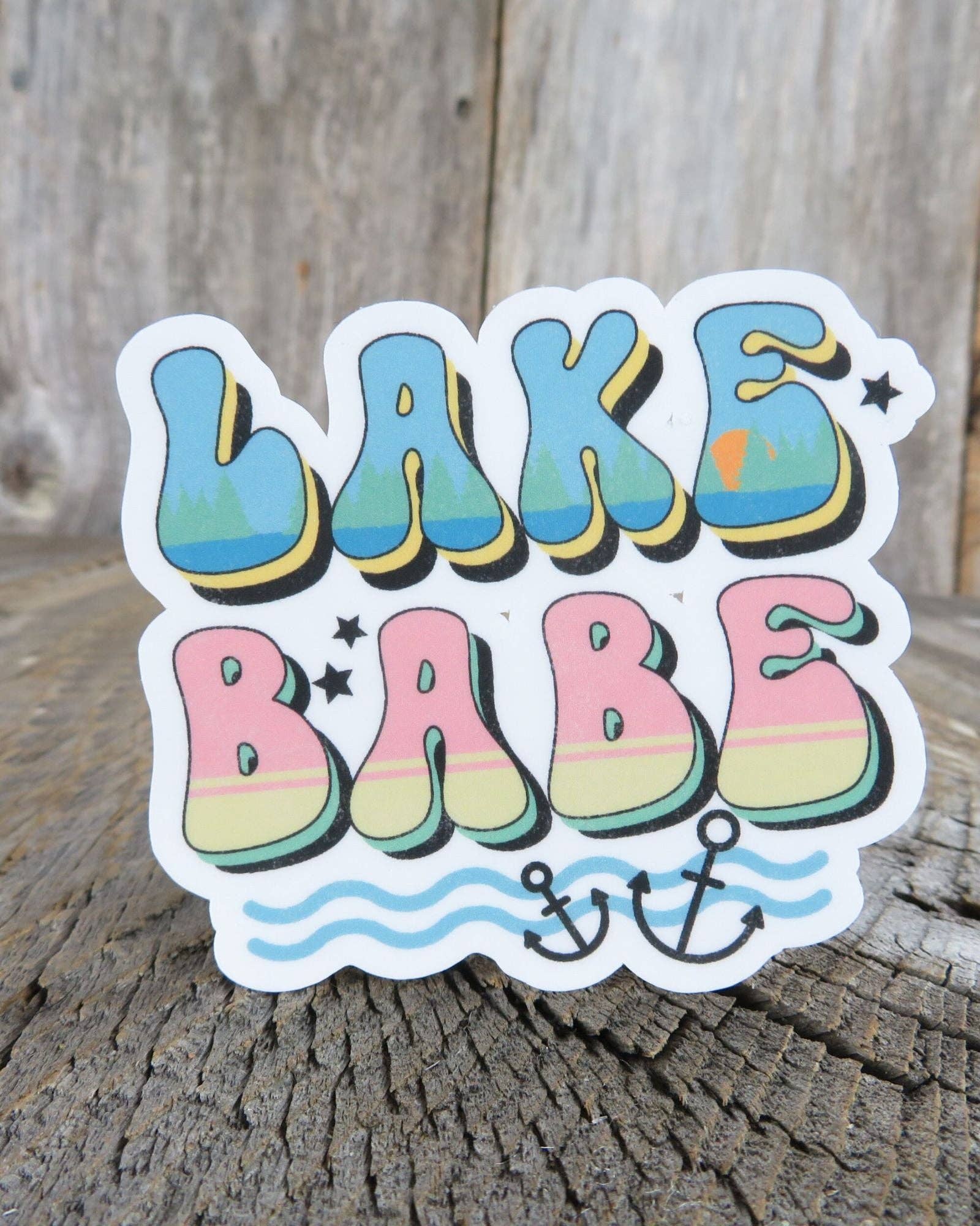 Kirk's Krafts - Wholesale Sticker - Lake Babe Sticker Lake Lover Camping Outdoors Color Waterproof Anchor3