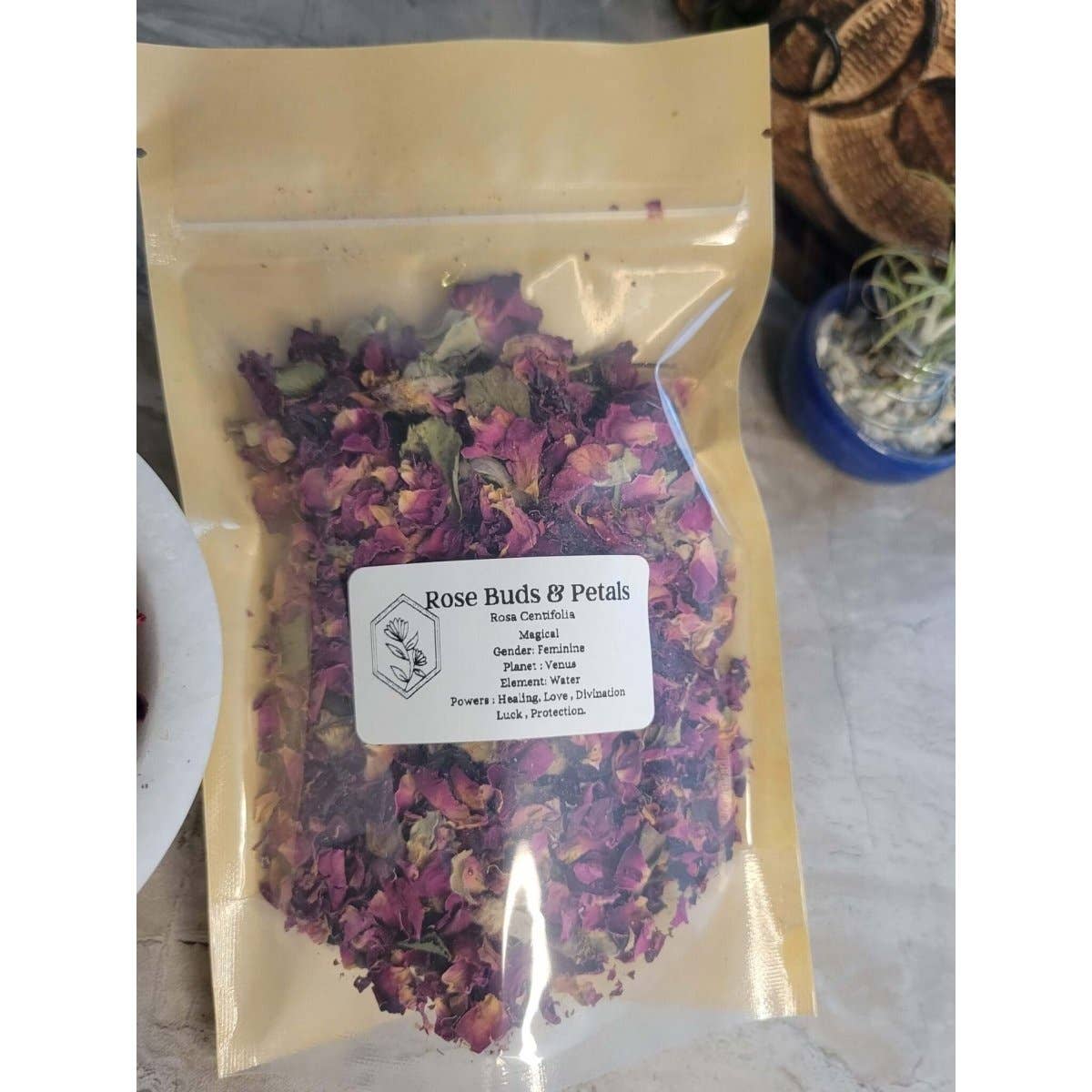 My Magic Place Shop - Wholesale Dried/Pressed Flowers - Rose Buds & Petals 1oz Dried Flowers 1