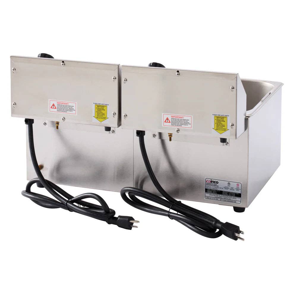 EcoQuality - Wholesale Kitchen Appliance - EFS-16/32, 16-32Lb, 120V Single & Twin Well Electric Fryer1