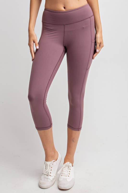 Sunday Morning – wholesale Sport-/loungeleggings – Dam – P45601PL37 Plus Size Butter Soft Caprilängds Yoga Leggings3