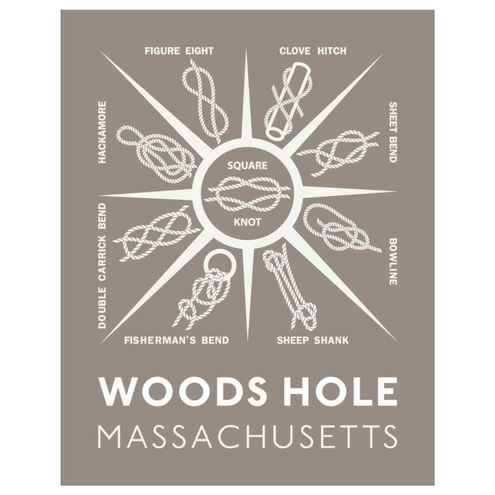 2.5 x 3.5 Woods Hole Knot Sampler Magnet for wholesale by Fridgedoor