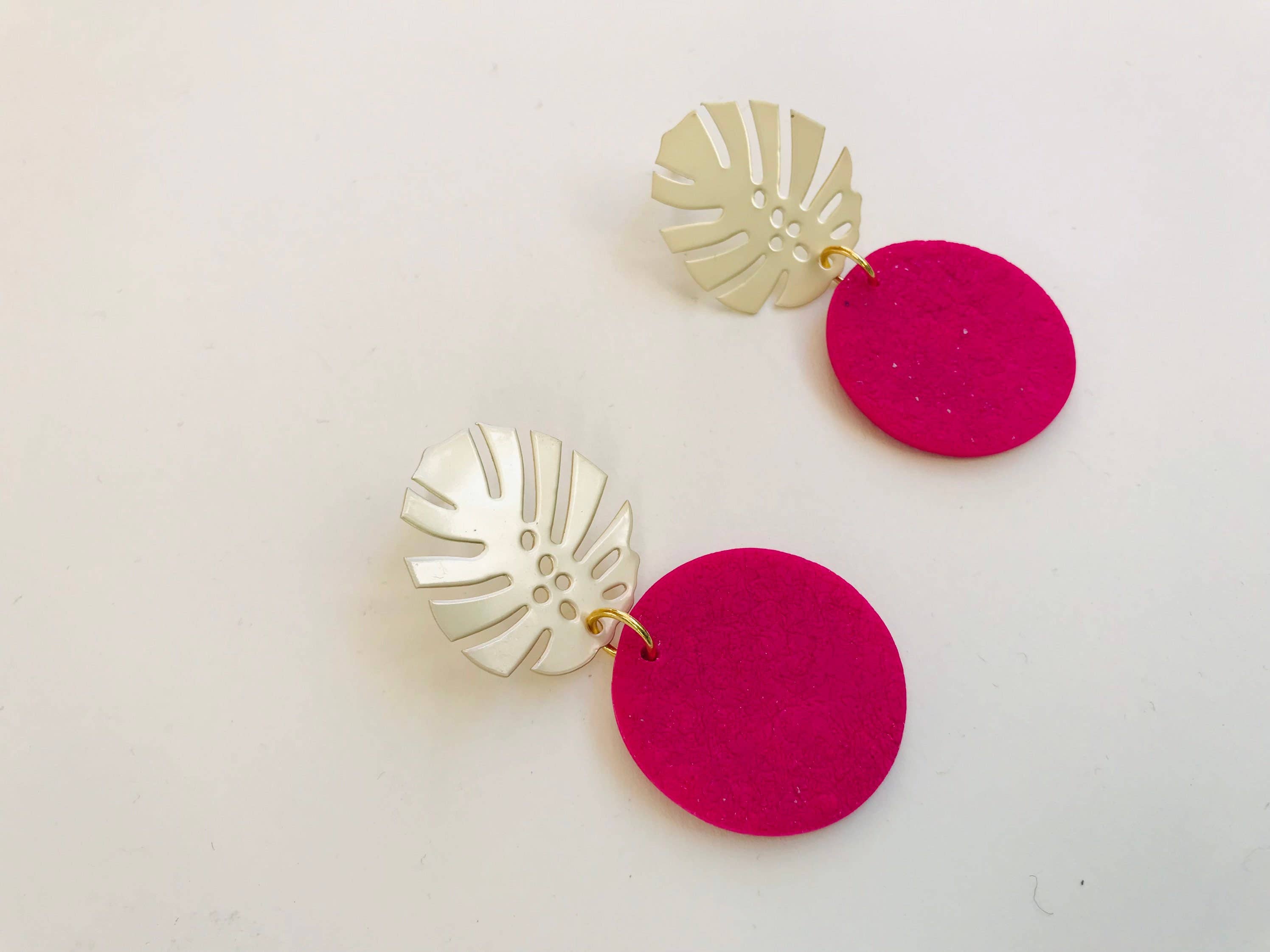 Medianoche - Wholesale Dangle Earrings - Monstera2