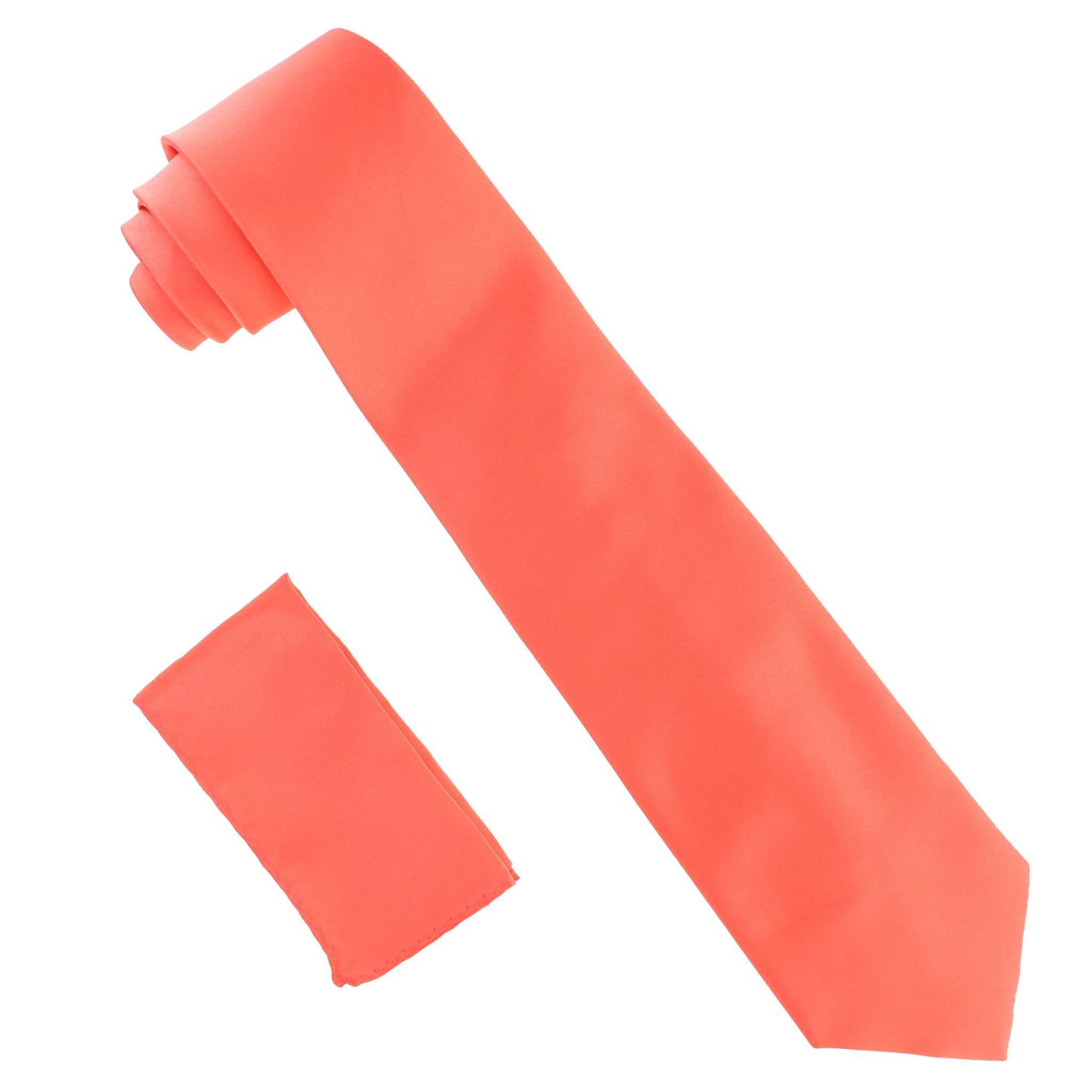 Dubal Brothers – wholesale Slipsar – Herr – Vittorio Farina Solid Satin slips & Pocket Square av Classy Manschettknappar9