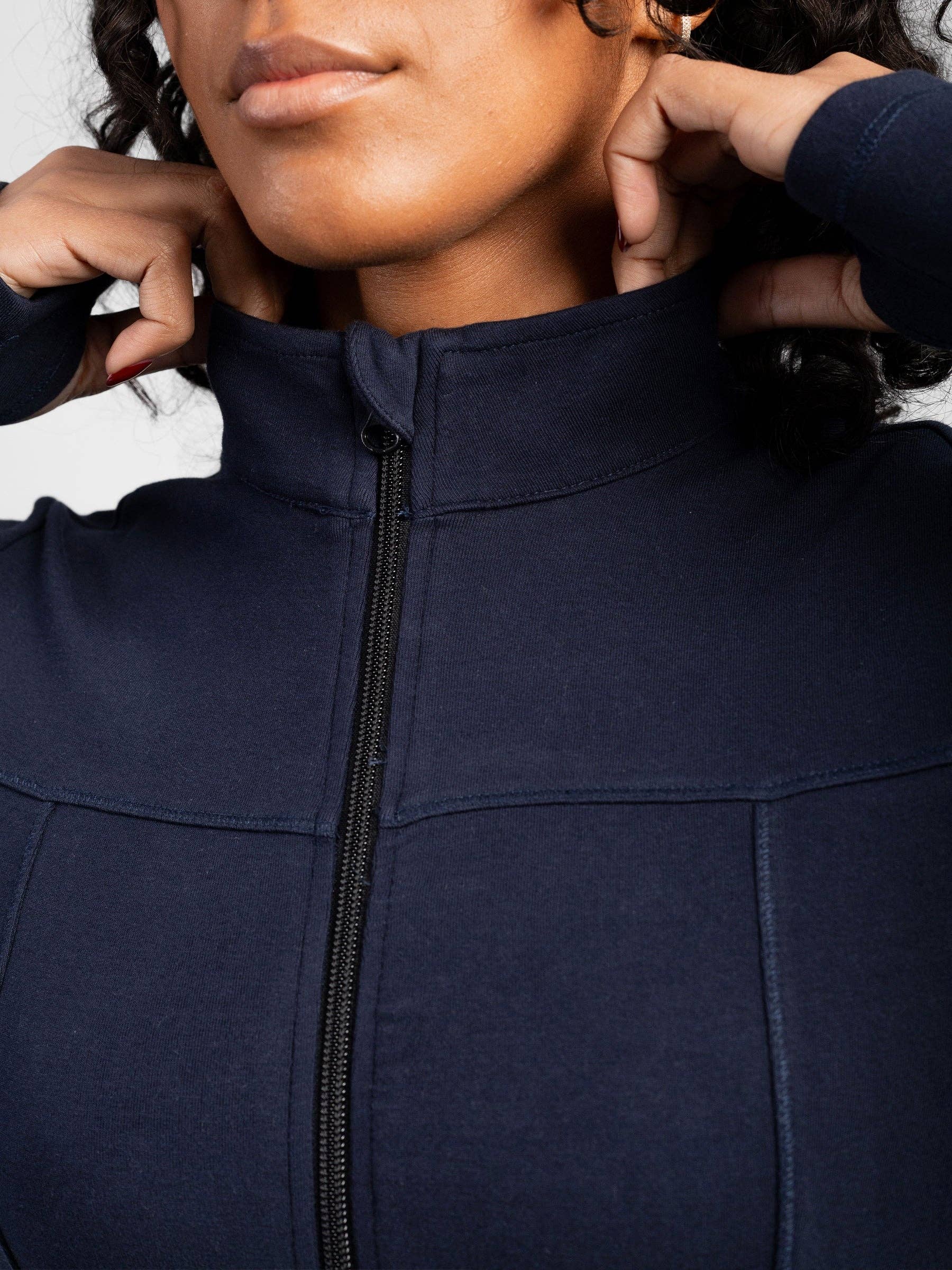 Happy Earth - Wholesale Athletic Jacket - Women's - PlantTec™ Organic Contour Jacket | Ocean2