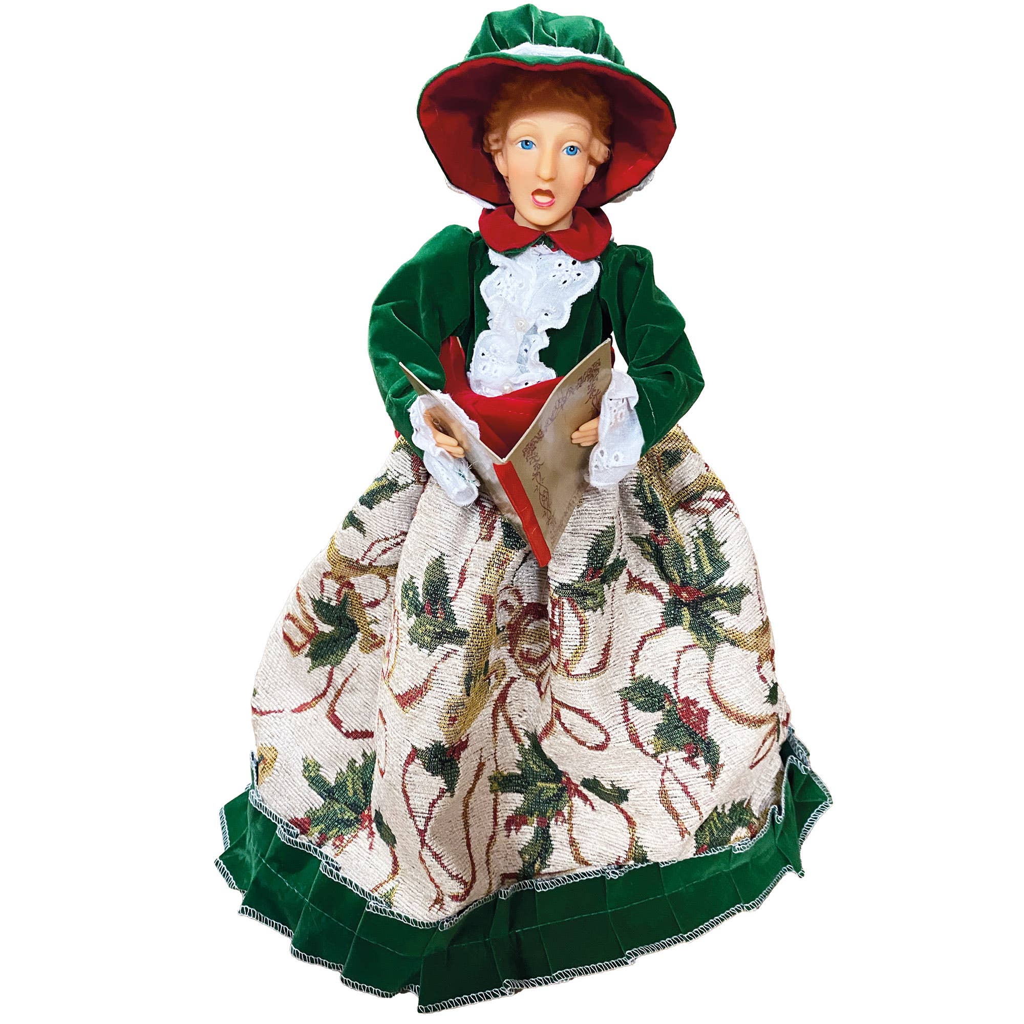 Santa’s Workshop Inc. - Wholesale Christmas Decoration - 15" To 18" Holly Carolers, Set of 44