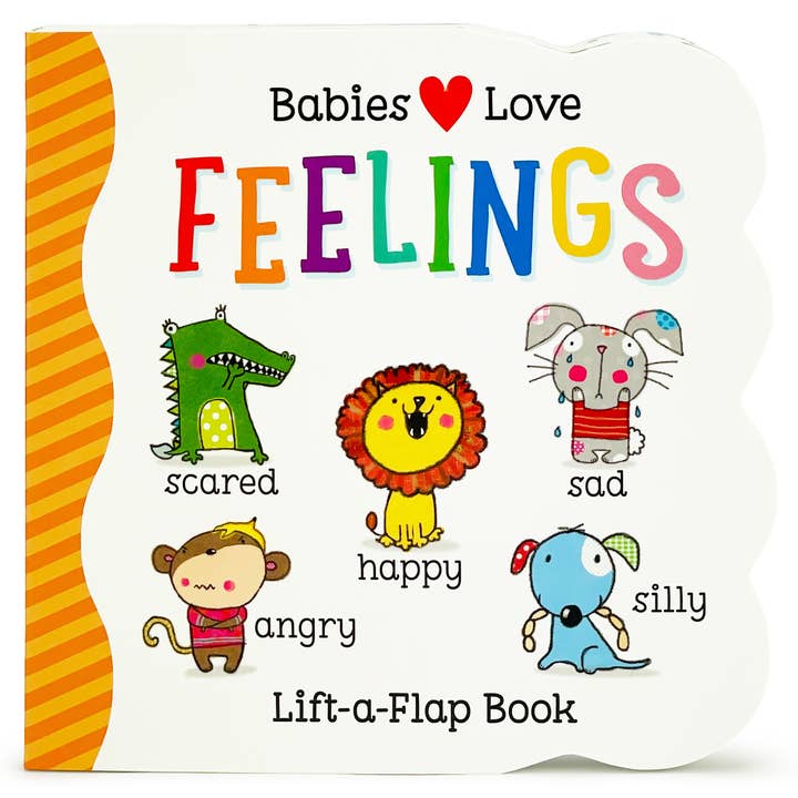 Babies Love Feelings Lift-a-Flap Board Book for wholesale by Cottage Door Press