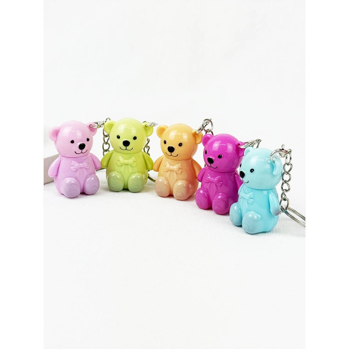 MIX COLOR Bear Colored Lip Tint with Key Chain for wholesale on Faire1