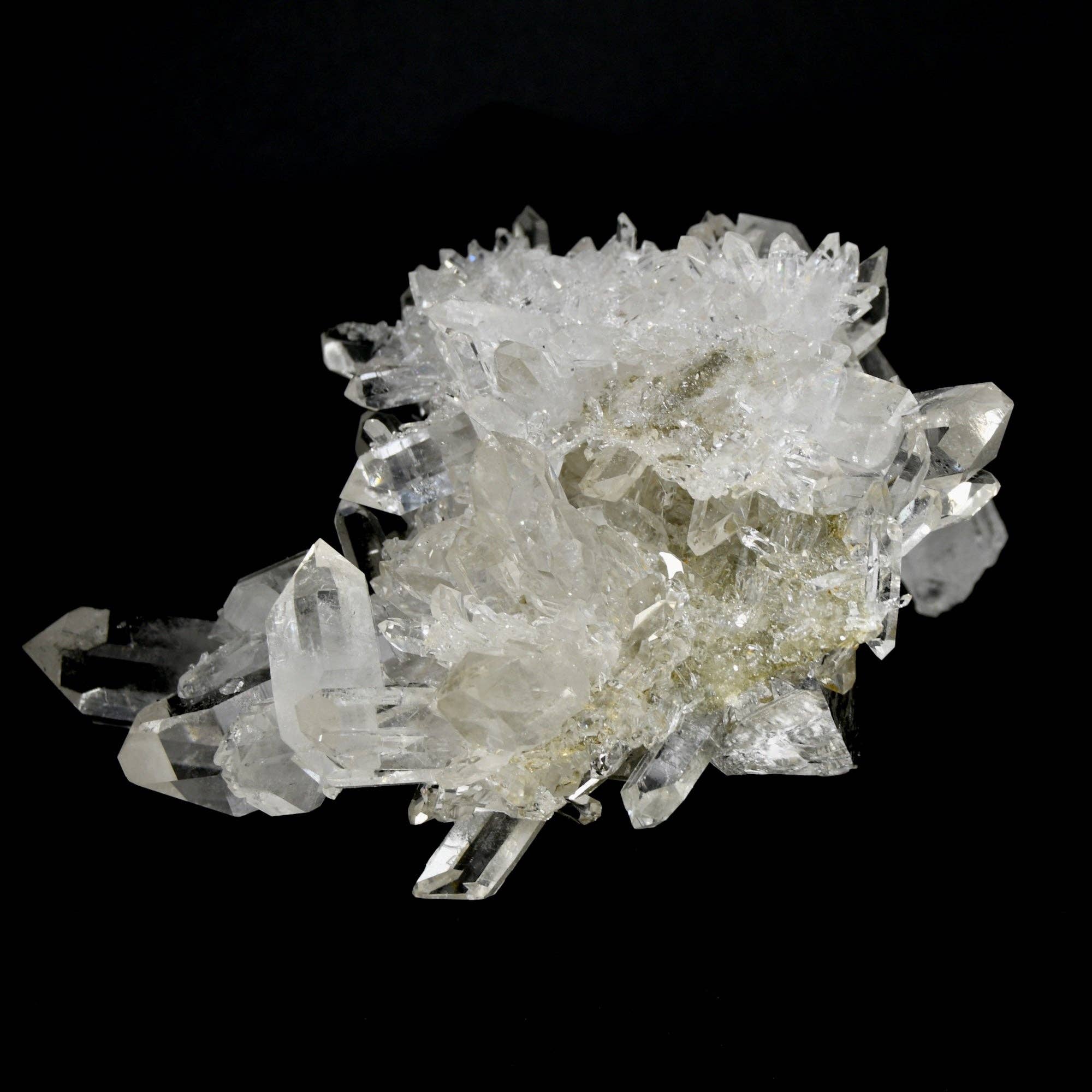 Caspar Curiosities - Wholesale Spiritual Stone/Crystal - 5.9in 1.3lb Cosmic Starburst Record Keeper Lemurian Silver Quartz Chlorite Crystal Cluster Starbrary Optical Corinto, Brazil6