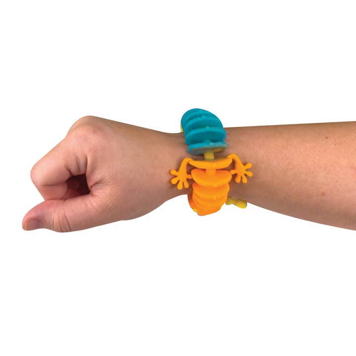 Geddes - Wholesale Fidget Toy - Kids - RAINBOW REPTILE SKELETON TOY 24/BAG