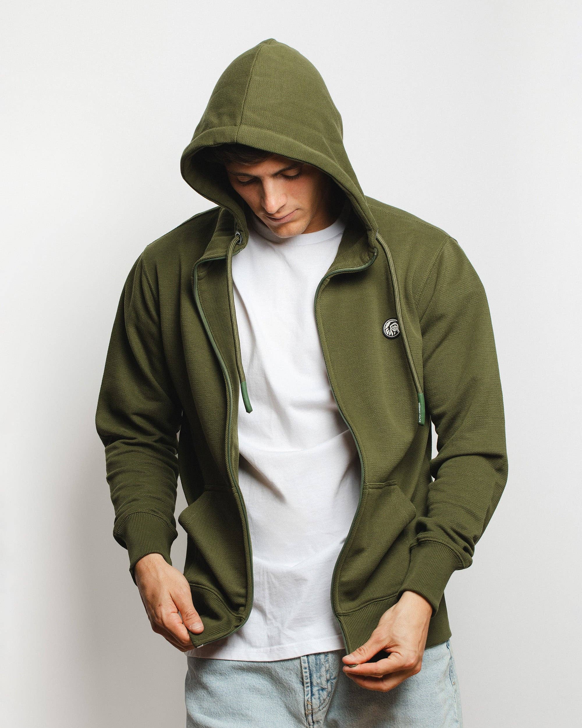 Indicom Brands – wholesale Hoodie - Unisex – Trek Terra Grön7