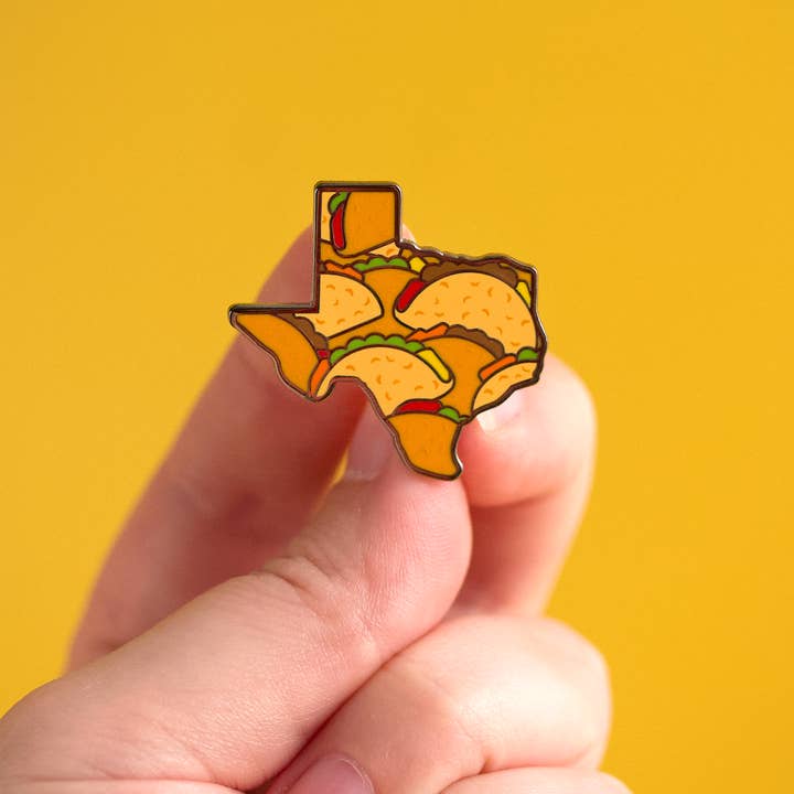LuxCups Creative - Wholesale Lapel Pin/Button - Texas Tacos Pin4