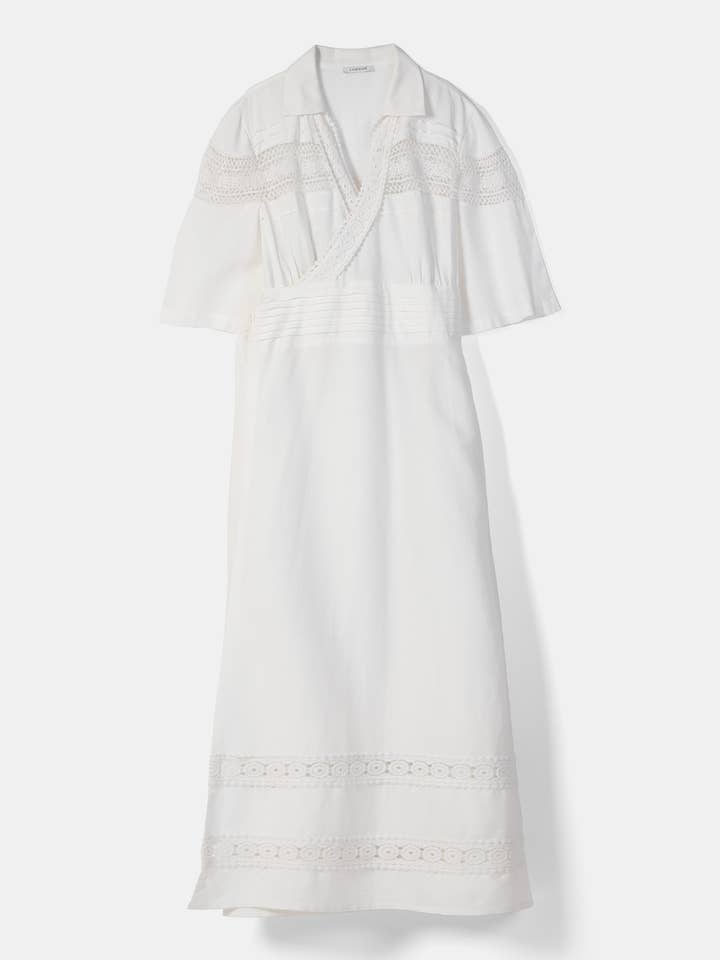 Lanidor - Wholesale Dress - Women's - Dress with Lace Applications (405403-10)